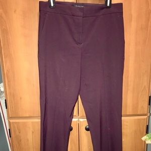 Theory Mulberry Suit Pants Boot Cut